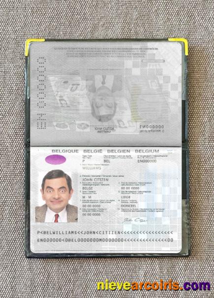 Belgium passport version 2 (2017-present) photolook